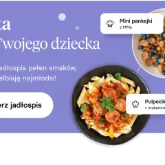 Pyszne obiady dla dzieci: mini pankejki z MMs i pulpeciki z makaronem. Odbierz jadłospis pełen smaków dla najmłodszych.